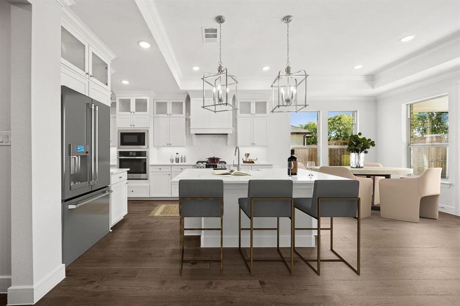 Furnished interior view inside a new home in Lincoln Pointe, Van Alstyne (Image 20). Furnished interior view inside a new home in Lincoln Pointe, Van Alstyne (Image 20).