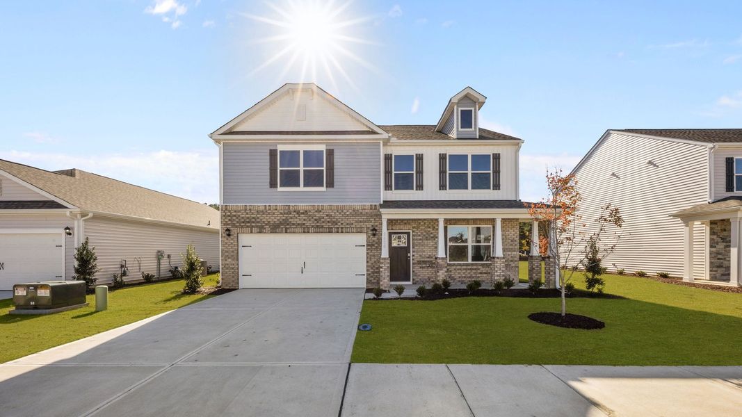 Front exterior of a new home in West New Bern, New Bern, NC, highlighting curb appeal (Image 2).