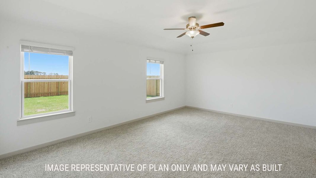 Representative unfurnished interior of a home built from the Kingston by D.R. Horton in China Grove, China (Image 21).