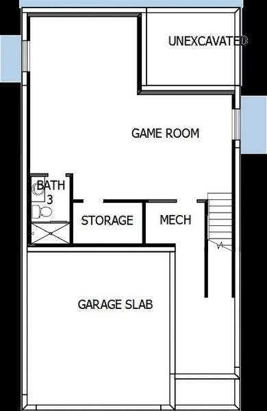 2D floor plan layout of this home in Trailside at Cottonwood Creek, Colorado Springs, CO (Image 5).