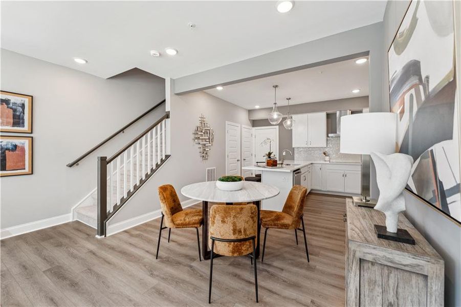 Furnished interior view inside a new home in , Atlanta (Image 12).