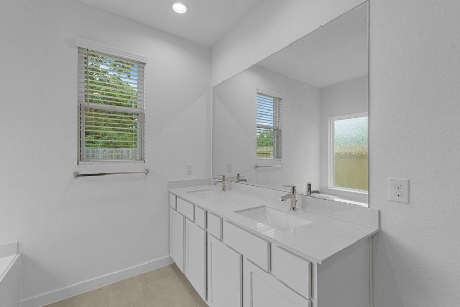 Furnished interior view inside a new home in Cypresswood Landing, Humble (Image 5).