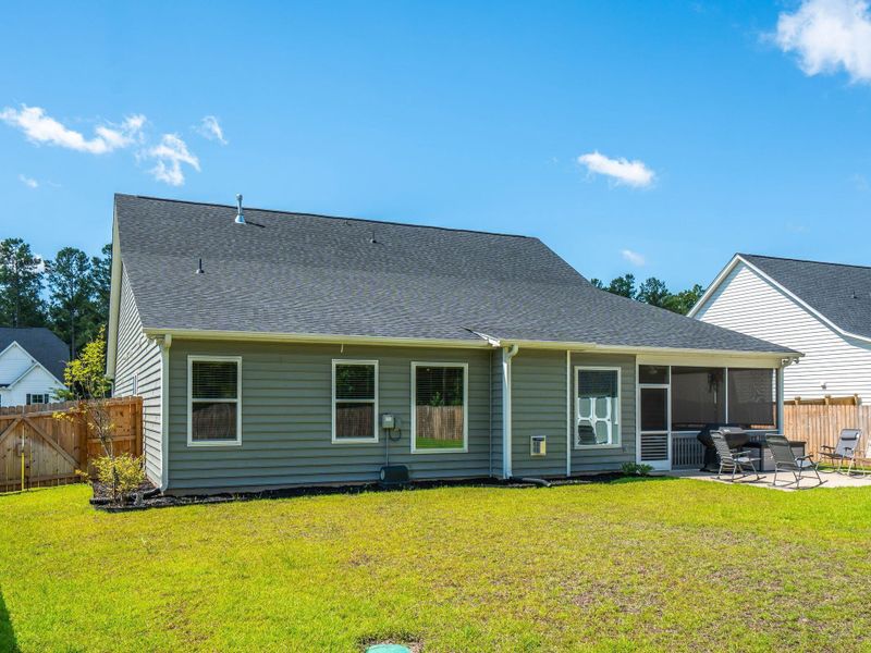 Exterior details and patio area of a home in , Huger (Image 23).