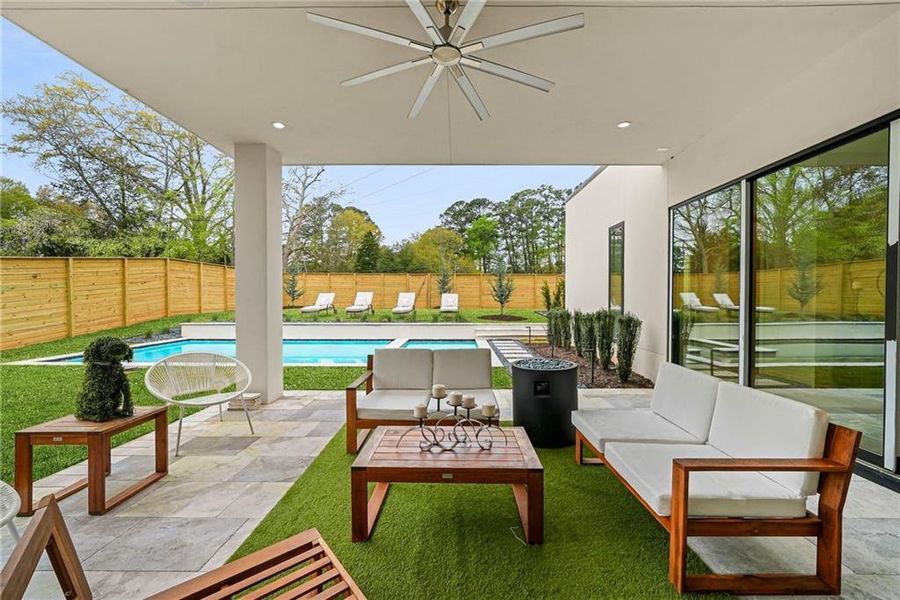 Exterior details and patio area of a home in , Atlanta (Image 4).