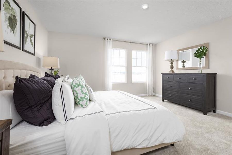 Representative furnished interior of a home built from the Willow by Ryan Homes in Vista Trace, Belleview (Image 11).