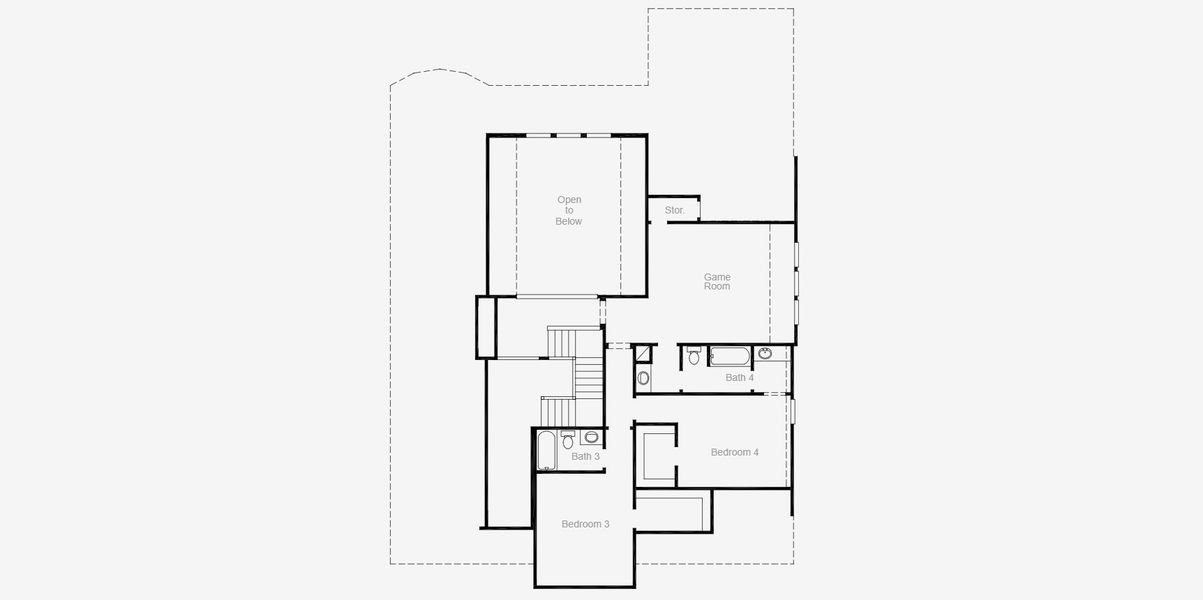 2D floor plan layout for the Haskell II - 60 Homesites by Coventry Homes in Cambridge Crossing 60', Celina, TX (Image 8).