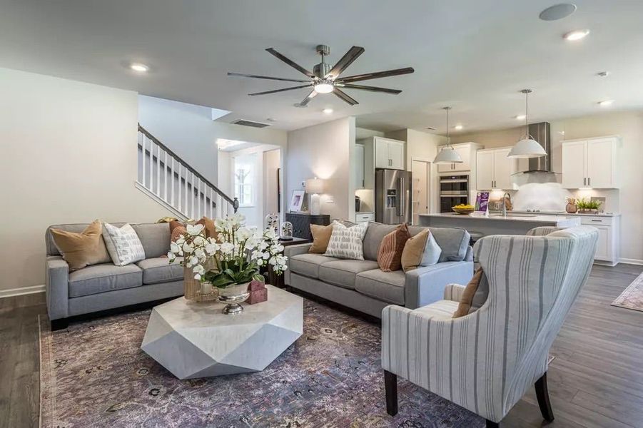 Representative furnished interior of a home built from the Winston by McKee Homes in Alder Creek, Benson (Image 3).