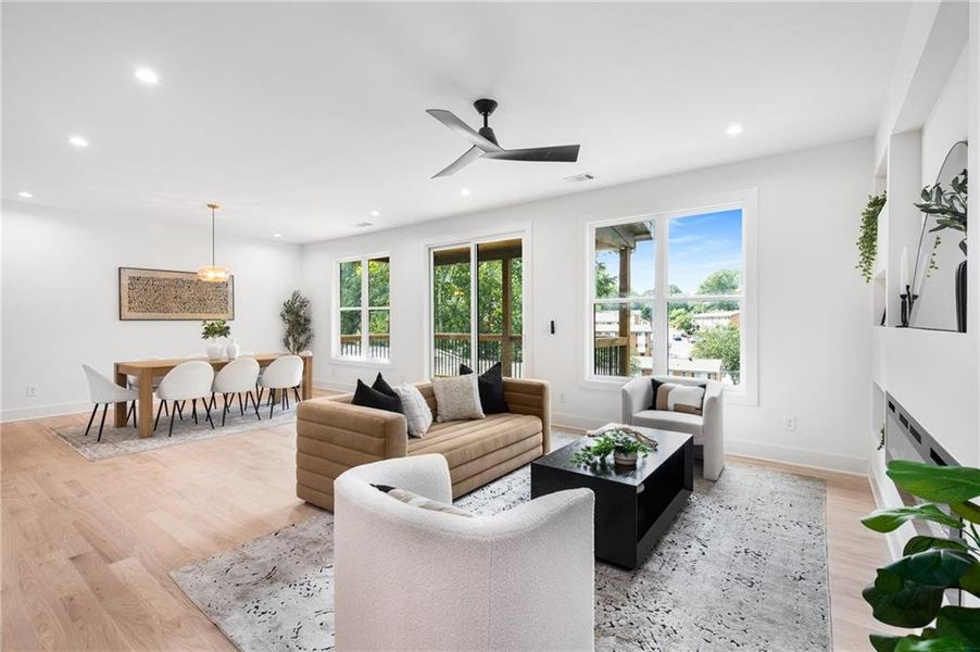 Furnished interior view inside a new home in , Smyrna (Image 3).