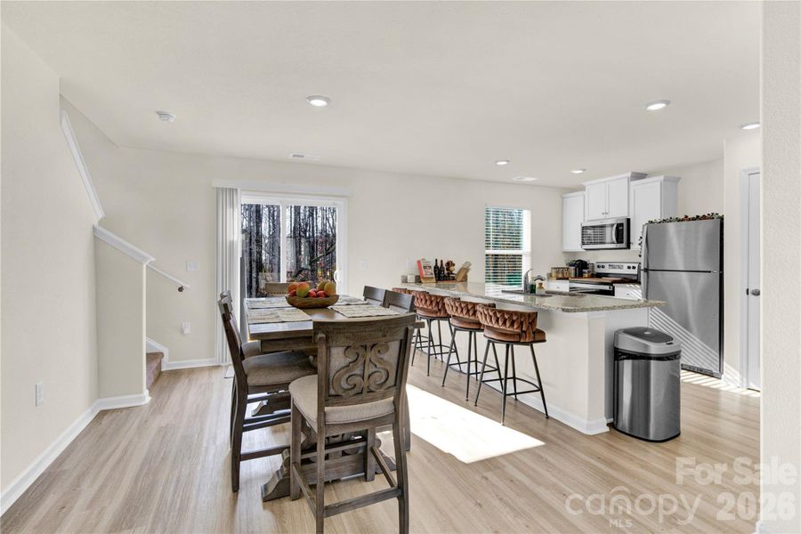 Furnished interior view inside a new home in , Charlotte (Image 22).