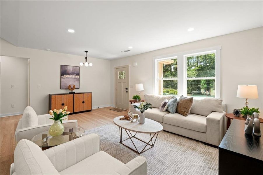 Furnished interior view inside a new home in , Loganville (Image 28). Furnished interior view inside a new home in , Loganville (Image 28).