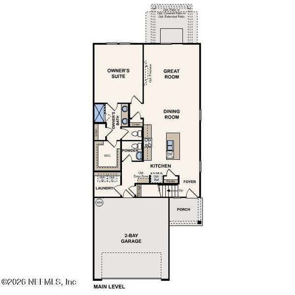 2D floor plan layout of this home in , Jacksonville, FL (Image 5).
