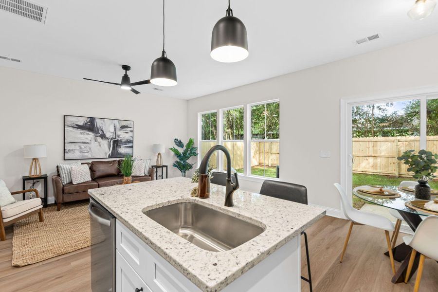 Furnished interior view inside a new home in , North Charleston (Image 32).