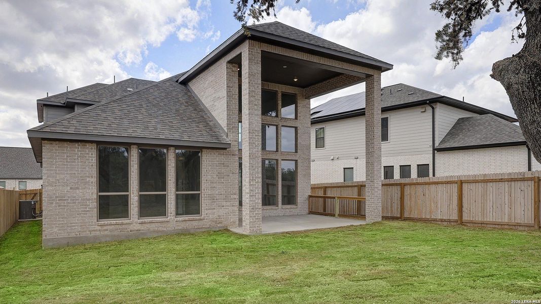 Exterior details and patio area of a home in Kallison Ranch, San Antonio (Image 18).