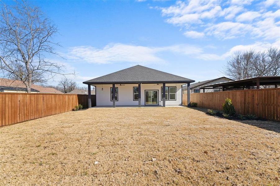 Exterior details and patio area of a home in , Dallas (Image 4). Exterior details and patio area of a home in , Dallas (Image 4).