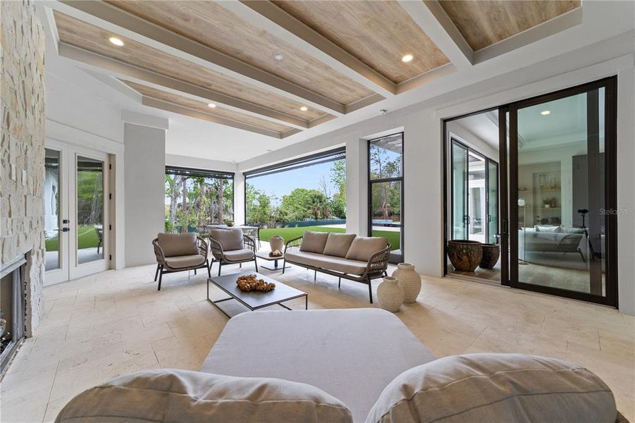 Exterior details and patio area of a home in Bella Collina, Montverde (Image 3). Exterior details and patio area of a home in Bella Collina, Montverde (Image 3).