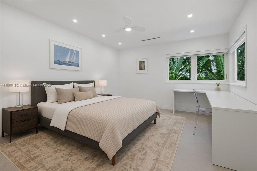 Furnished interior view inside a new home in , Coral Gables (Image 40).