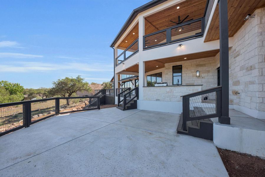Exterior details and patio area of a home in , Horseshoe Bay (Image 2). Exterior details and patio area of a home in , Horseshoe Bay (Image 2).