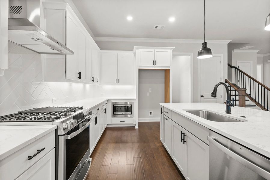 Representative furnished interior of a home built from the The Cameron by The Providence Group in Aberdeen, Hoschton (Image 12).