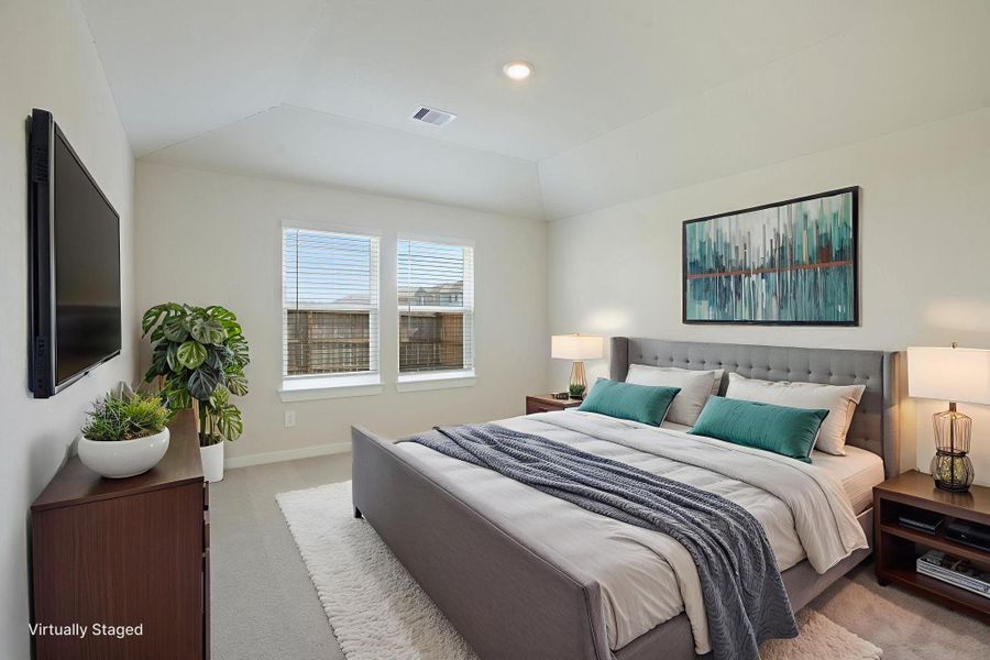 Furnished interior view inside a new home in Pine Lake Cove - Traditional Series, Montgomery (Image 11).