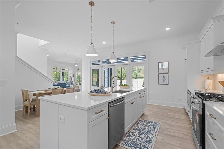 Furnished interior view inside a new home in Foxhall Residences, Douglasville GA, Douglasville (Image 5).