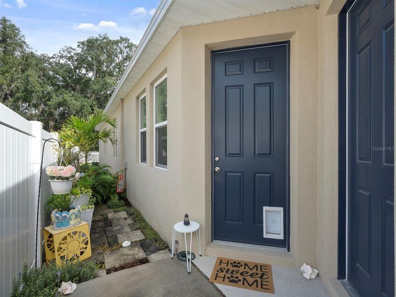Exterior details and patio area of a home in Kindred, Kissimmee (Image 2). Exterior details and patio area of a home in Kindred, Kissimmee (Image 2).