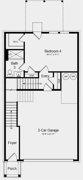 2D floor plan layout of this home in Auburn Glen, Dacula, GA (Image 3). 2D floor plan layout of this home in Auburn Glen, Dacula, GA (Image 3).