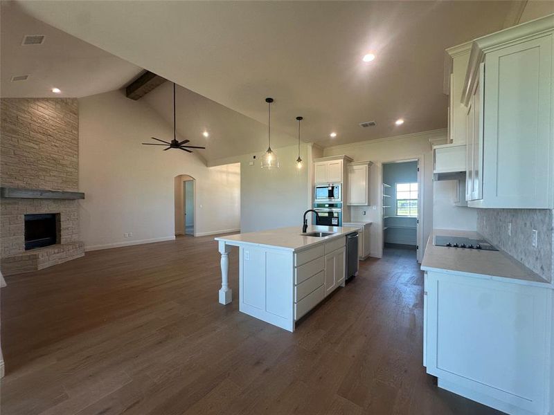 Furnished interior view inside a new home in , Dish (Image 7).