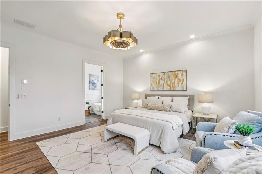 Furnished interior view inside a new home in , Dawsonville (Image 34).