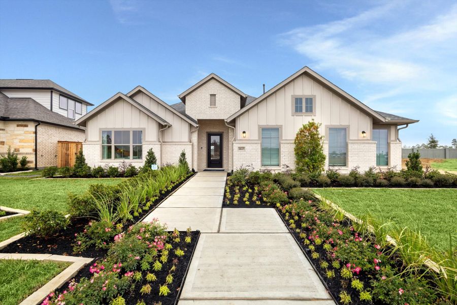 Representative exterior photo of a completed home built from the The Harding by Autograph Homes in Sundance Cove, Crosby, TX (Image 17). Representative exterior photo of a completed home built from the The Harding by Autograph Homes in Sundance Cove, Crosby, TX (Image 17).