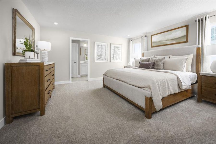 Representative furnished interior of a home built from the Hutchinson by Ryan Homes in Lake Mattie Preserve Single-Family, Auburndale (Image 31). Representative furnished interior of a home built from the Hutchinson by Ryan Homes in Lake Mattie Preserve Single-Family, Auburndale (Image 31).
