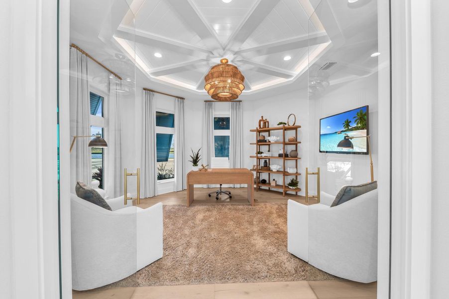 Representative furnished interior of a home built from the Silver Palm by Medallion Home in Aqua Single Family Homes, Bradenton (Image 9).