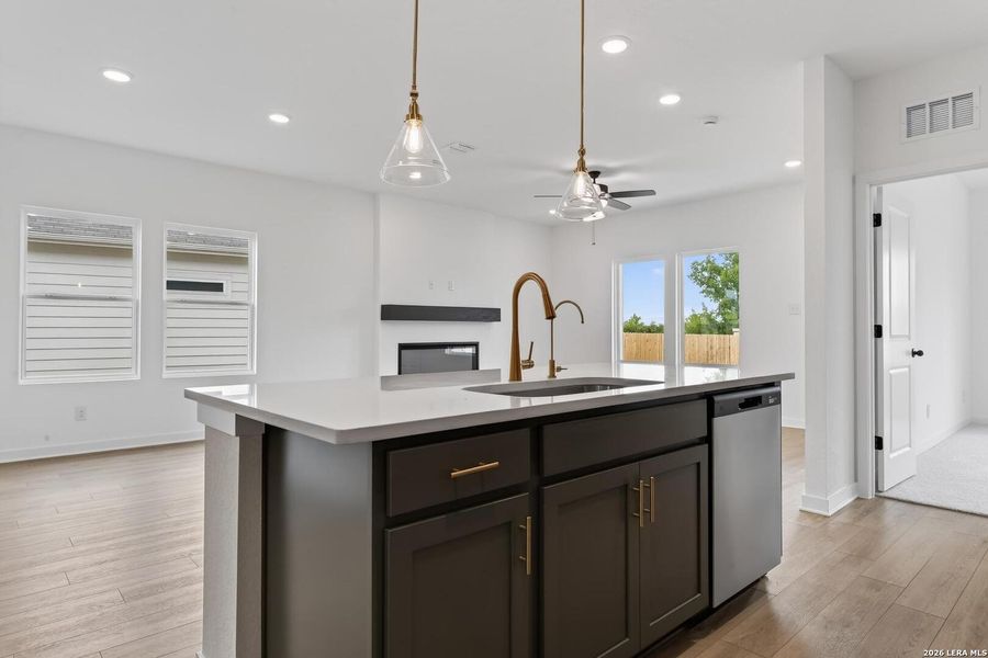 Furnished interior view inside a new home in Hennersby Hollow, San Antonio (Image 10).