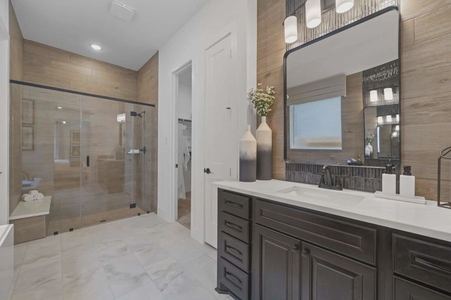 Furnished interior view inside a new home in The Highlands, Porter (Image 14).