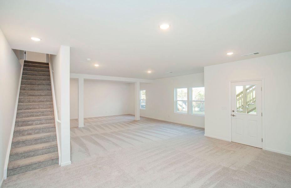 Homesite 96 Finished Basement in new home construction by Pulte Homes Nashville