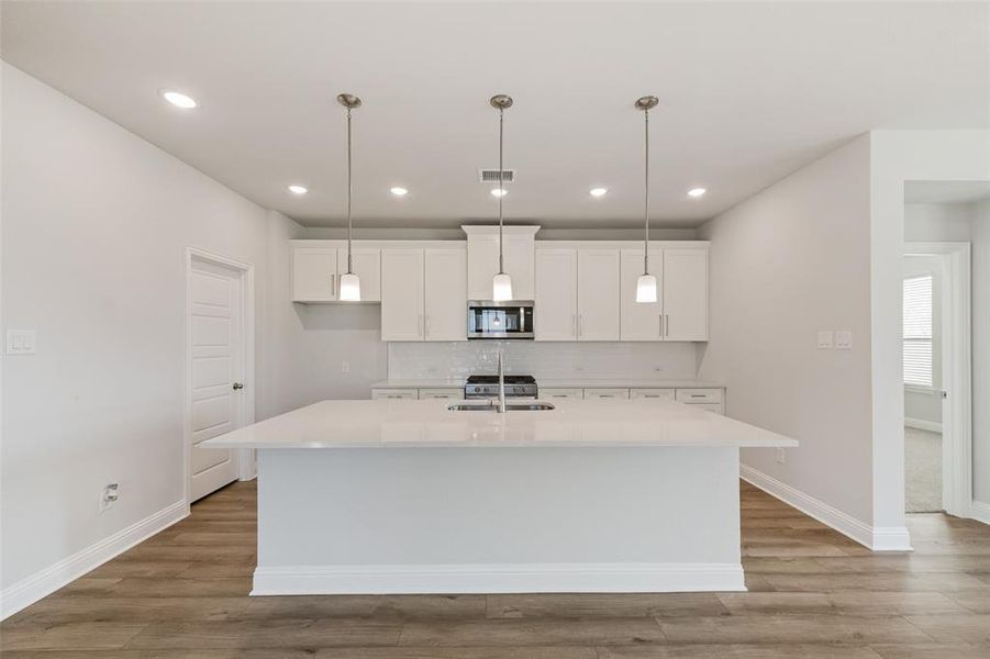 Furnished interior view inside a new home in Arbors at Legacy Hills, Celina (Image 9). Furnished interior view inside a new home in Arbors at Legacy Hills, Celina (Image 9).