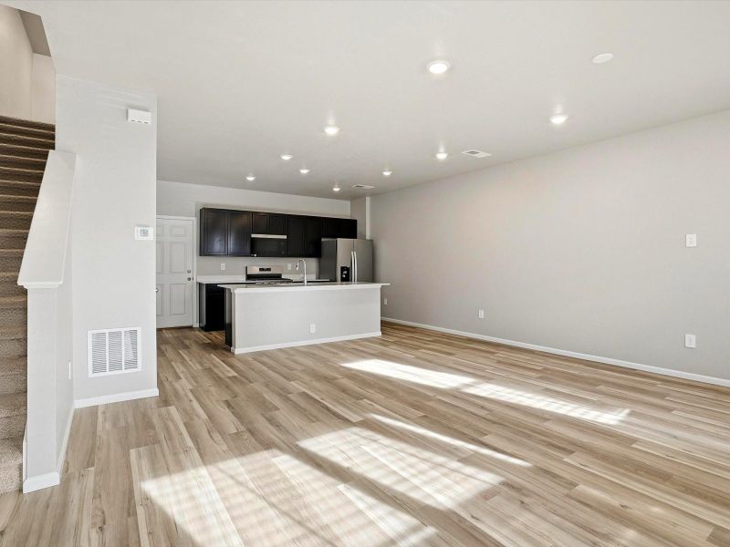 Spacious, unfurnished interior of a new home in Skyview at High Point, Aurora (Image 11). Spacious, unfurnished interior of a new home in Skyview at High Point, Aurora (Image 11).