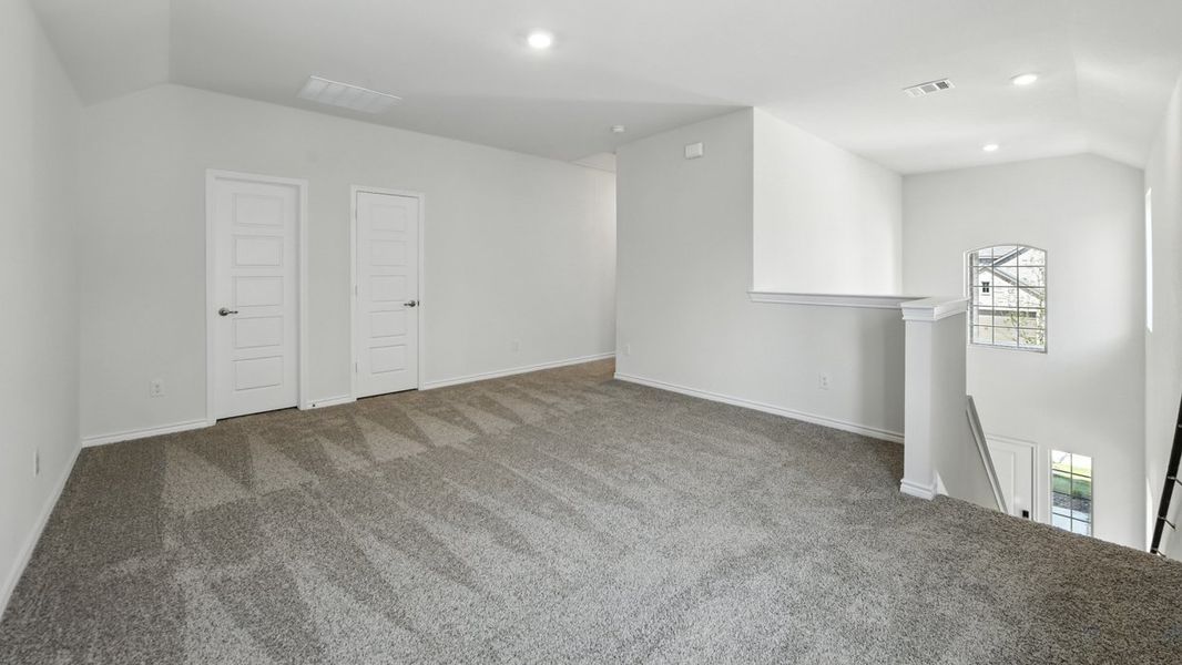 Representative unfurnished interior of a home built from the Tanzanite by D.R. Horton in The Woods at Lindsey Place, Anna (Image 11). Representative unfurnished interior of a home built from the Tanzanite by D.R. Horton in The Woods at Lindsey Place, Anna (Image 11).