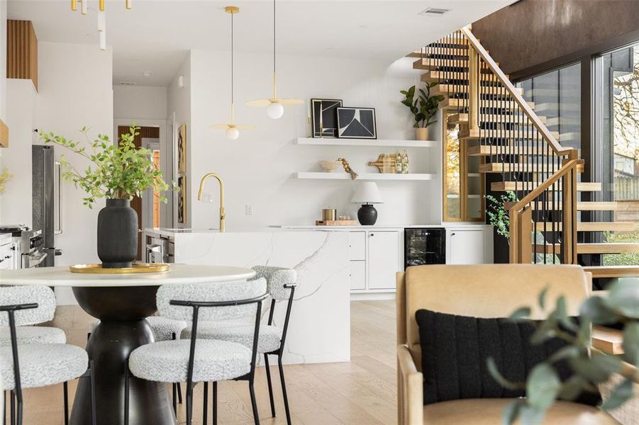 Furnished interior view inside a new home in , Dallas (Image 4).