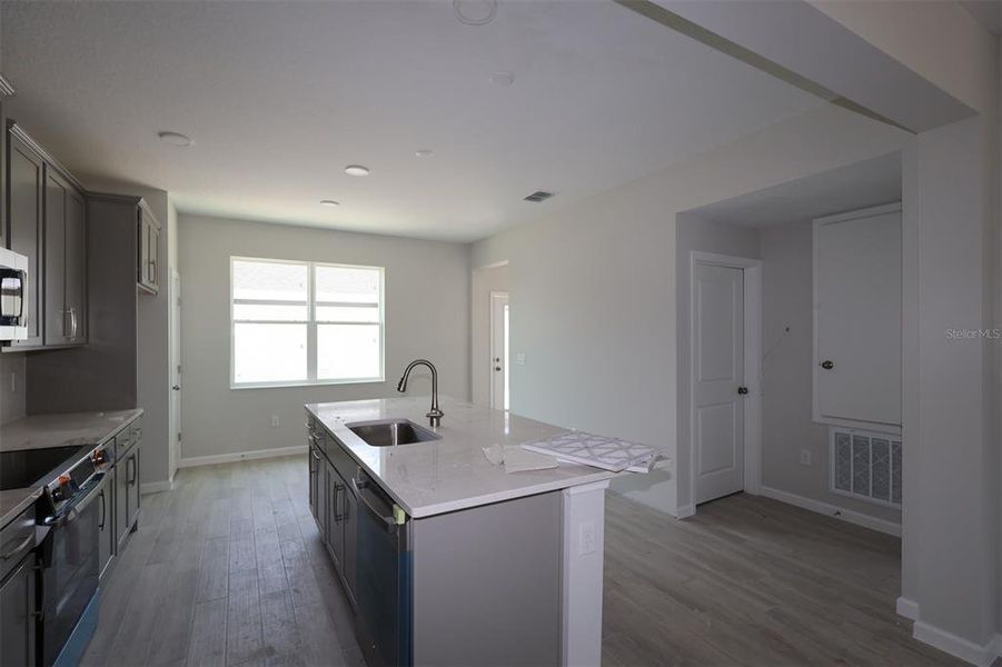 In-progress construction of a new home in Center Lake on the Park, St. Cloud, FL (Image 18).