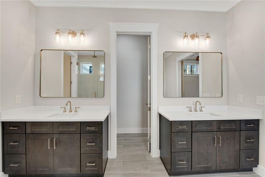 Furnished interior view inside a new home in , Hiram (Image 38).