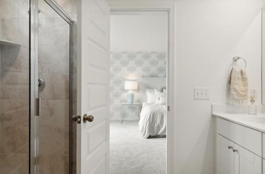 Furnished interior view inside a new home in Sweetgrass at Summers Corner, Summerville (Image 18).