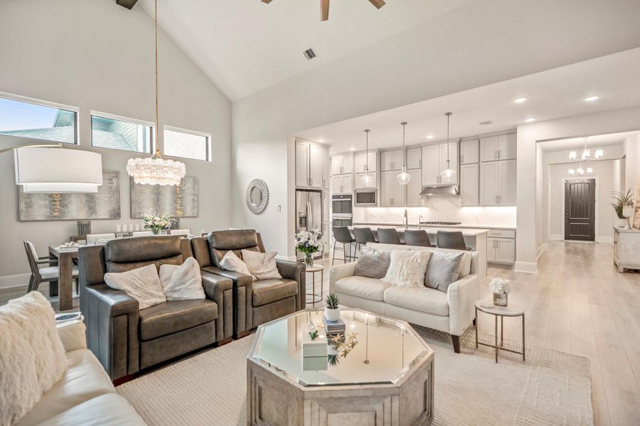 Furnished interior view inside a new home in The Highlands - 65', Porter (Image 10).