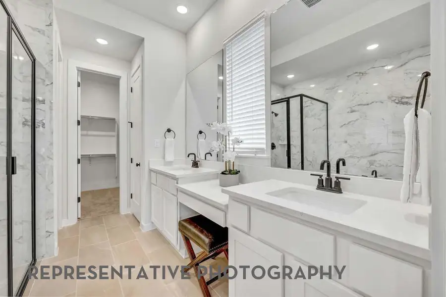Furnished interior view inside a new home in Wolf Ranch, Georgetown (Image 6).