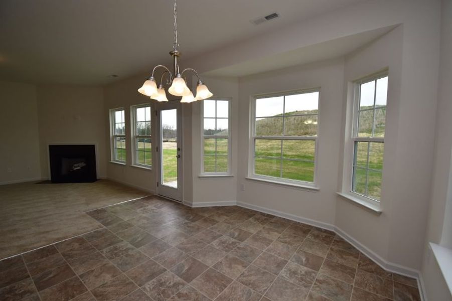Representative unfurnished interior of a home built from the Irvine by Keystone Homes NC in Brassfield Meadows, Burlington (Image 62).