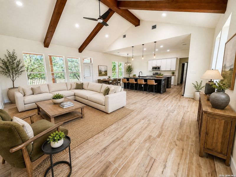 Furnished interior view inside a new home in , Bulverde (Image 19).