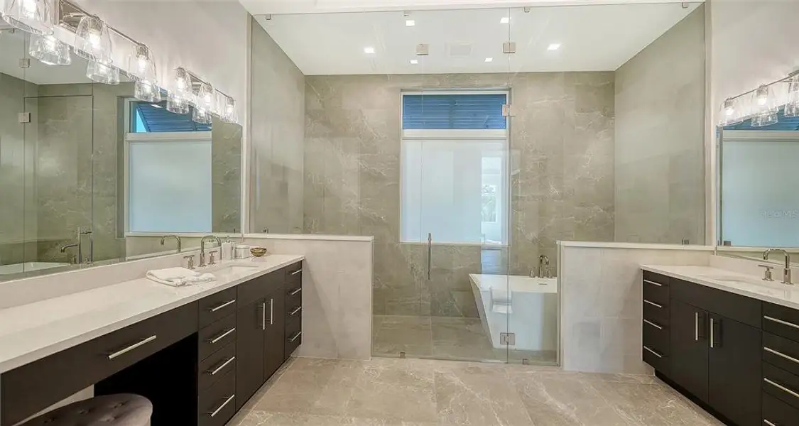 Furnished interior view inside a new home in , Sarasota (Image 17).