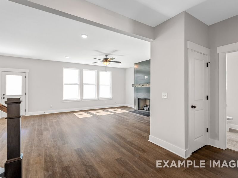 Representative unfurnished interior of a home built from the The Henry A by Davidson Homes LLC in Woods Crossing, Gallatin (Image 17). Representative unfurnished interior of a home built from the The Henry A by Davidson Homes LLC in Woods Crossing, Gallatin (Image 17).