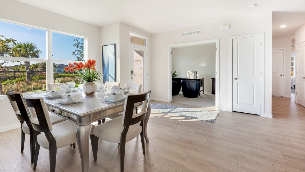 Representative furnished interior of a home built from the CARRINGTON by D.R. Horton in Sea Cove, Punta Gorda (Image 11).