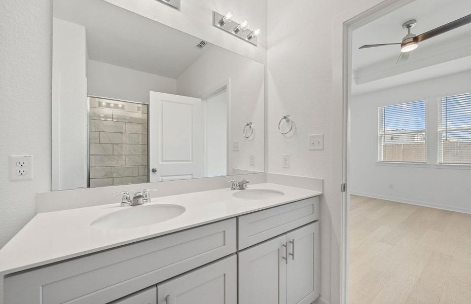 Furnished interior view inside a new home in Sunfield, Buda (Image 8).