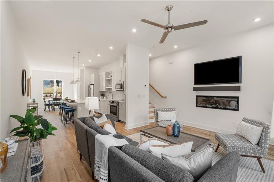 Furnished interior view inside a new home in Madison Park South, Atlanta (Image 6).